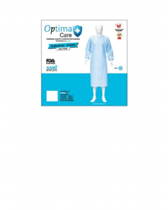 OPTIMA CARE Personal Safety & Protective Apparel Surgical Gown SMMS 35 Blue- XL